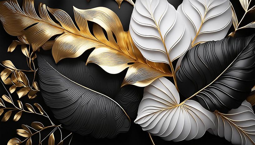Black, white and gold by Mustafa Kurnaz