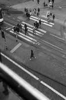 Crosswalk where people cross