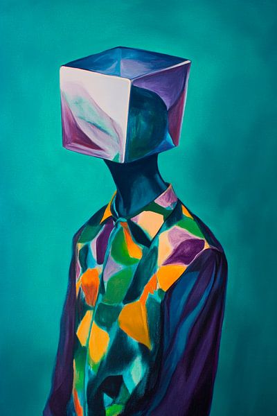 Sans tête dans le jeu de couleurs de la créativité par Poster Art Shop