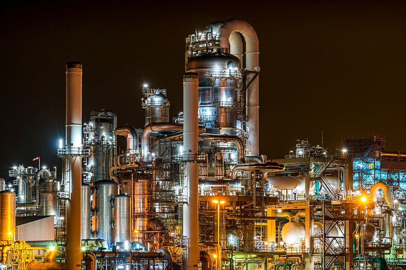 petrochemischen Industrie auf der Maasvlakte Rotterdam. von Lex van Lieshout