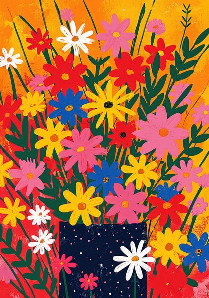 bouquet, fleurs, vase par Niklas Maximilian