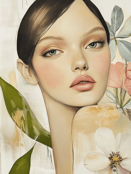 Modernes Porträt von Carla Van Iersel