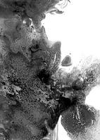 Éclaboussures grises abstraites