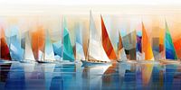 Voiliers abstrait