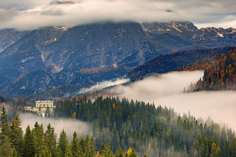 Un matin d'automne dans les Dolomites, Italie par Henk Meijer Photography