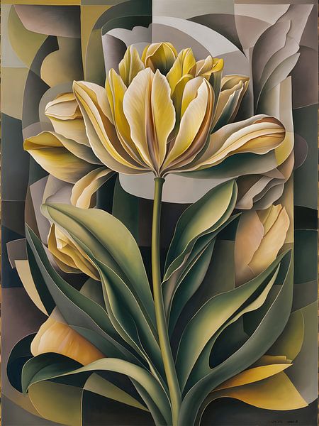 The yellow tulip by Petra Dreiling-Schewe