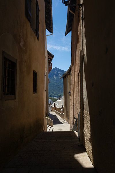 Atmospheric street in Briancon France by Andrew van der Beek
