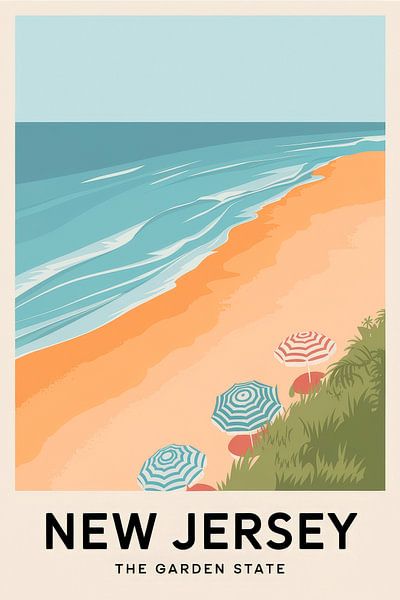 New Jersey by Poster Art Shop