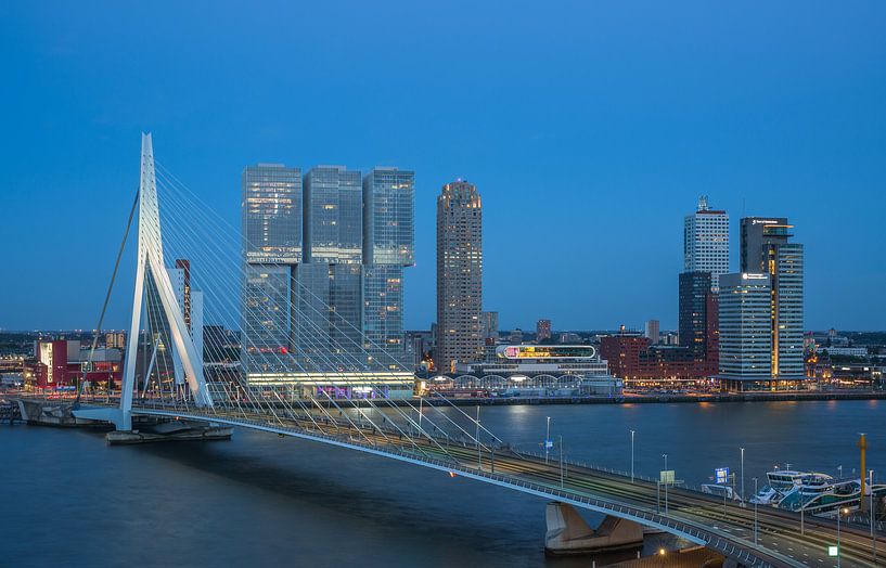 Die skyline von Rotterdam von MS Fotografie | Marc van der Stelt