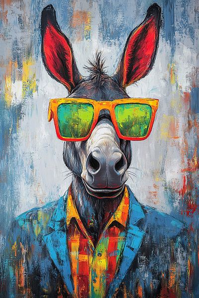 Horse With Sunglasses by OMG Art
