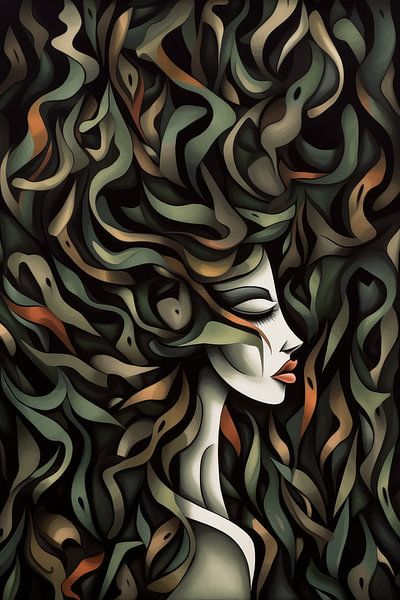 Abstract face by Imagine