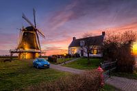 Mill D'Olde Zwarver Kampen at sunrise