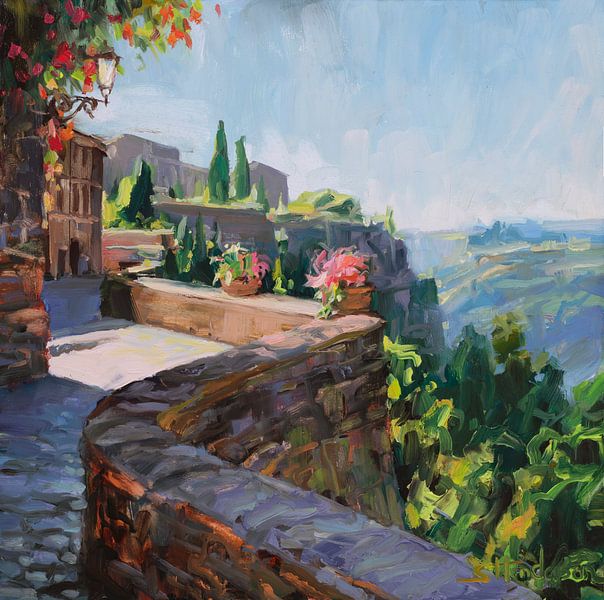 Le long du mur extérieur par Steve Henderson