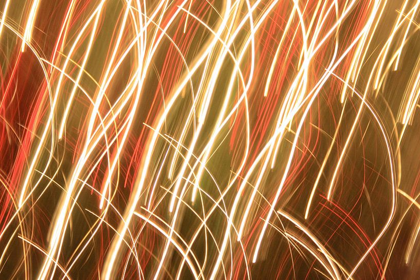 Lichtspuren abstrakt von MSP Canvas