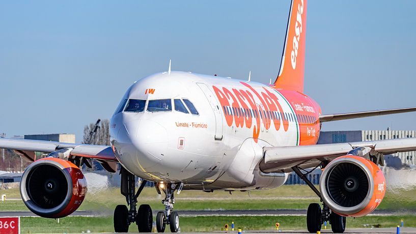 EasyJet Airbus A319-111 with special colour scheme. by Jaap van den Berg