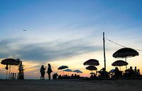 Zomerse avond; strand van Noordwijk
