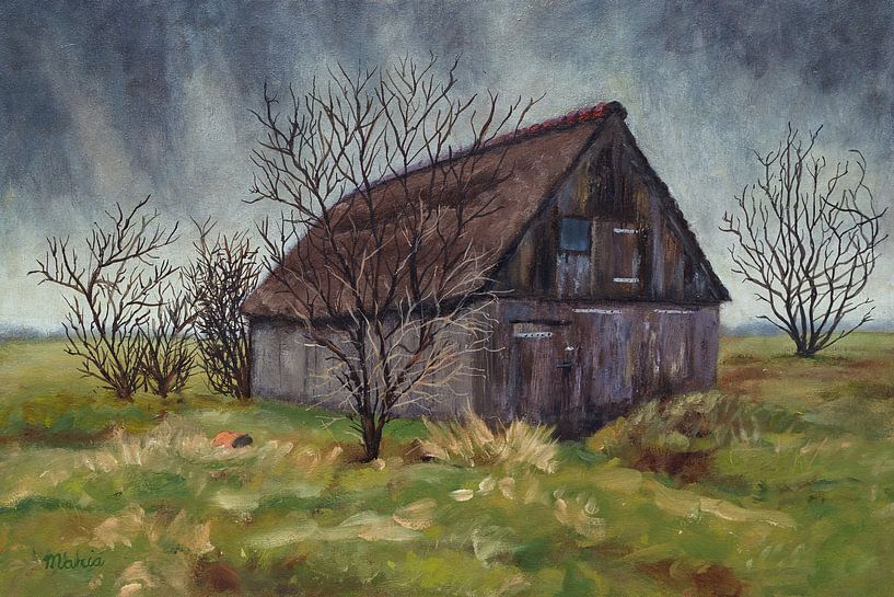 Barn on Texel by Maria Meester