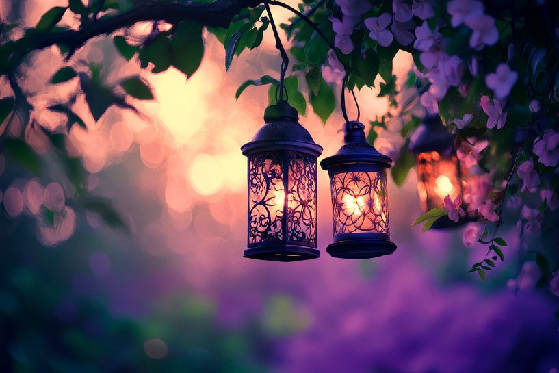 Zauberhafte Laternenritter von Poster Art Shop