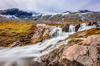Wasserfall am Geiranger-Gletscher in Norwegen