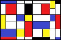 composition dans le style de Piet Mondriaan