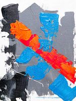 Blanc Abstrait 4 couleurs