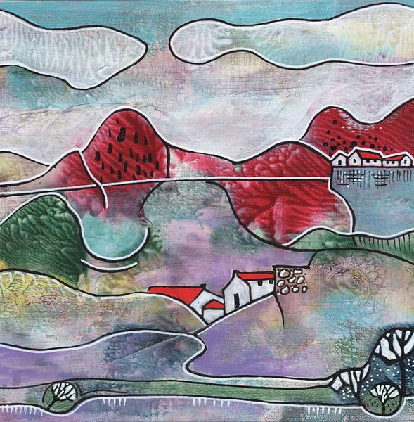 paysage saisonnier - été par Ariadna de Raadt-Goldberg