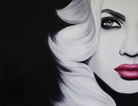 Portrait pop art d'Iza