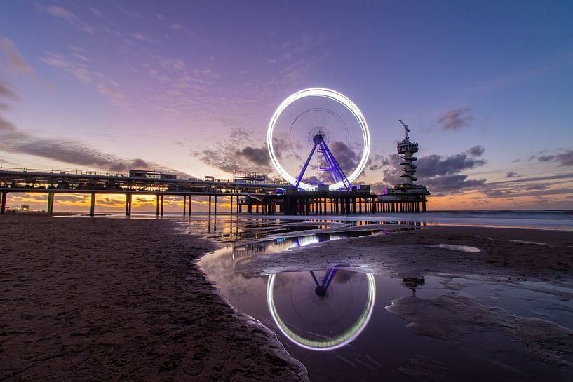 Scheveningen au coucher du soleil par Royvs Fotografie