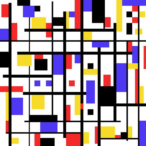 Mondrian style artwork by Gert Hilbink