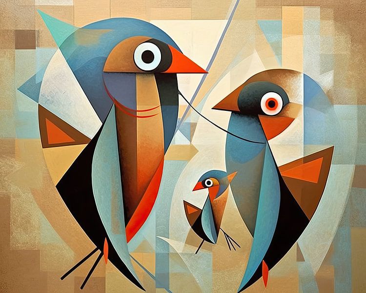 Fliegende Farbkleckse von ARTEO Gemälde