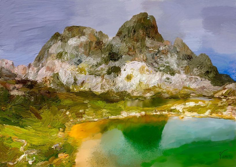 Bödensee Sextener Dolomiten von pvdigiart