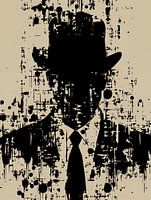 Gesichtsloser Gentleman: Abstrakte Eleganz