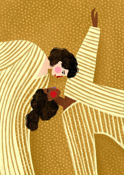 Zwei Linien Frauen von Bea Müller