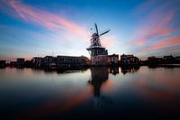 Mühle der Adriaan bei Sonnenaufgang