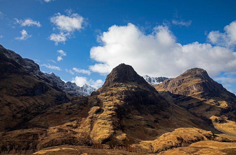 Glencoe mountain peaks, Lochaber, Highlands, Scotland, UK. by Arch White