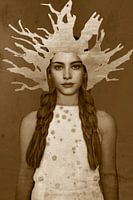 Vintage Beauty Farbe Sepia