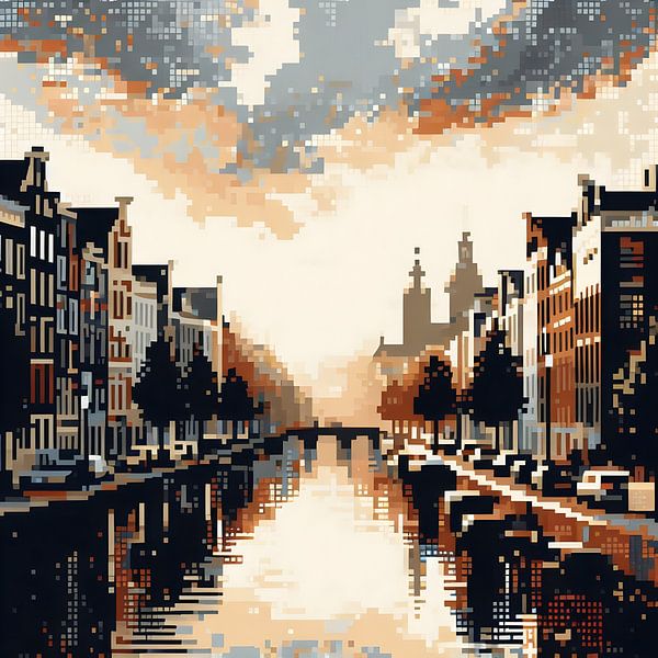 Amsterdam canal by FoXo Art