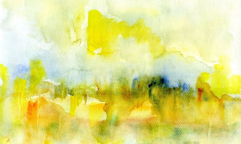 shadowy abstract landscape by Claudia Gründler