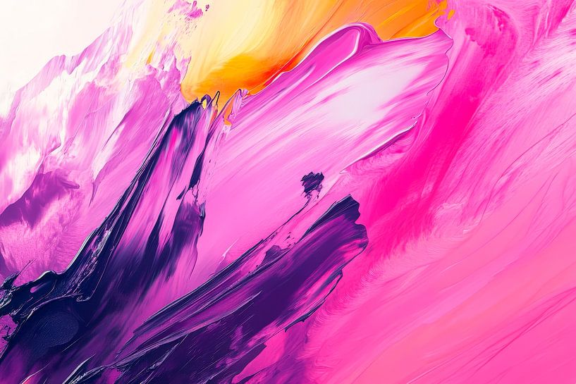 Fantasievolle Farben in dynamischer Bewegung von Poster Art Shop