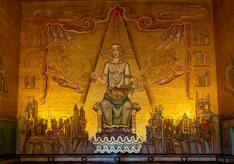 Golden Hall in Stockholm City Hall, Sweden by Adelheid Smitt