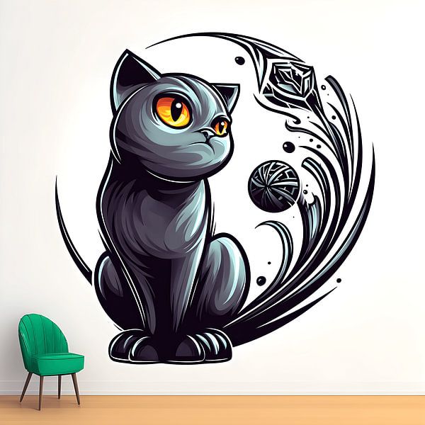 Cosmic cat by Vythryd Arts