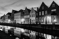 Houses with stepped gables in Bruges' historic centre