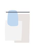 Geometrische Formen mit weichen Pastellfarben