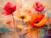 Coquelicots dans le champ Résumé -1