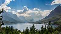 Glacier National Park, St. Mary Lak, Wild Goose Island, Montana, USA