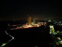 Power station at night