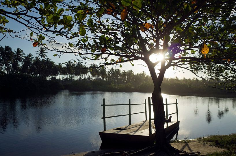 Strand von Praia de Imbassai, Brasilien. von Kees van Dun