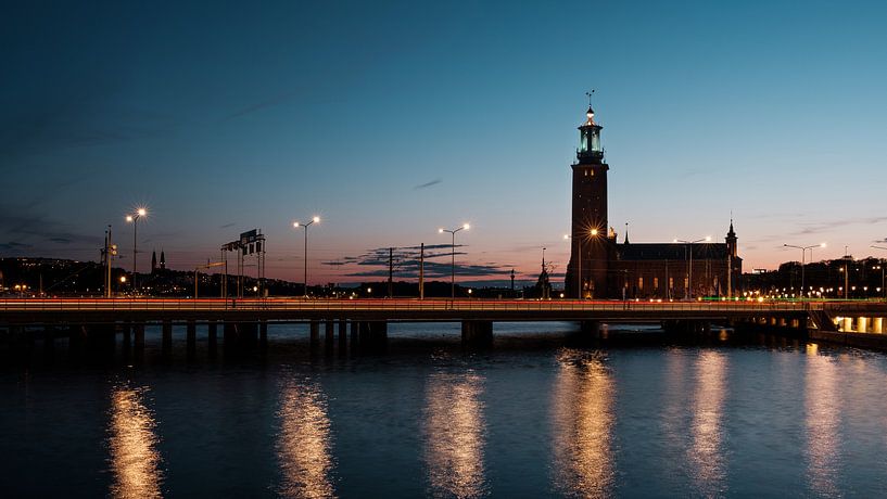 Stockholm City Hall in the evening by Kevin IJpelaar