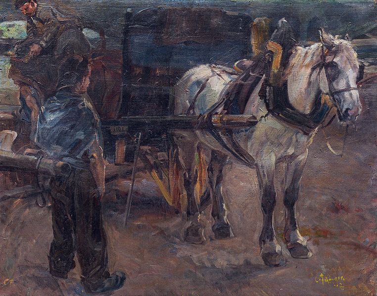 Pferd und Wagen, Carl Fahringer von Atelier Liesjes