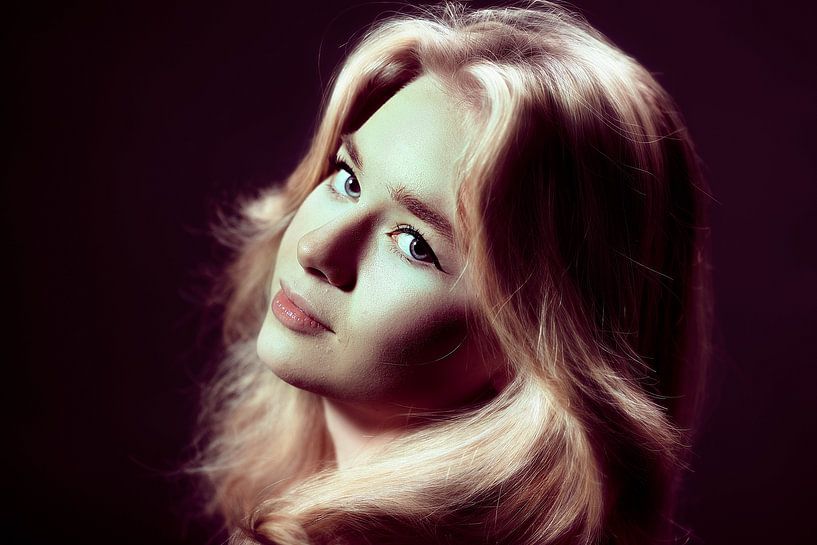 Portrait glam style années 70 par Kaylee Verschure